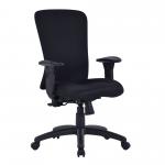 Fortis Bariatric Task/Manager Chair with Integrated Lumbar Support - Black BCF/K360/BK