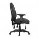 High Back Operator Chair with Height Adjustable Back & Arms, Seat Slider, Back Tilt Mechanism & Air Lumbar Pump BCF/K384/BK