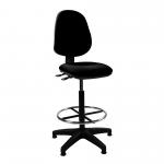 Java Medium Back Draughtsman Chair - Twin Lever - Black BCF/P505/BK/FCK