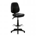 Java 200 Medium Back Draughtsman Chair - Twin Lever - Black Vinyl BCF/P505/BKVFCK