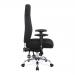 Babylon 24 Hour Synchronous Operator Chair with Fabric Upholstery and Chrome Base - Black BCF/R440/BK