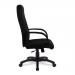 Pluto High Back Executive Armchair with Fan Stitch Design and Sculptured Back - Black BCF/S511/BK