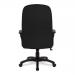 Pluto High Back Executive Armchair with Fan Stitch Design and Sculptured Back - Black BCF/S511/BK