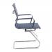 Aura Contemporary Medium Back Bonded Leather visitor Chair with Chrome Frame - Grey BCL/8003AV/GY