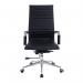 Contemporary High Back Bonded Leather Executive Armchair with Chrome Base - Black BCL/9003/BK