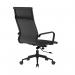 Contemporary High Back Bonded Leather Executive Armchair with Chrome Base - Black BCL/9003/BK-BK