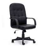 Orion High Back Bonded Leather Manager Chair with Integrated Lumbar Support - Black BCL/Z2207/BK