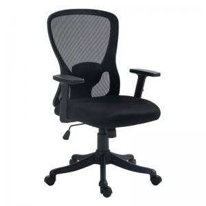 Nautilus Designs High Back Mesh Chair with Height Adjustable Arms,
