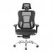 Aztec High Back Synchronous Mesh Designer Executive Chair with Adjustable Headrest and Chrome Base - Black BCM/H222/BK