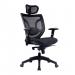 Newton High Back Mesh Synchronous Executive Armchair with Integral Headrest - Black BCM/K103/BK