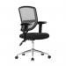 Nexus High Back Designer Mesh Operator Chair with Sculptured Lumbar, Spine Support and Height Adjustable Arms - Black BCM/K512/BK/ADT