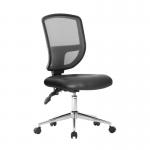 Nexus High Back Designer Mesh Operator Chair with Sculptured Lumbar and Spine Support - Black Vinyl BCM/K512/BKV