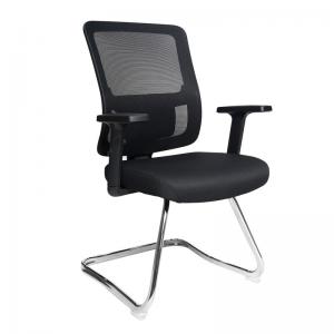 Nautilus Designs Barri Medium Back Mesh Cantilever Chair with Fabric