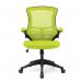 Luna Designer High Back Mesh Chair with Folding Arms - Green BCM/L1302/GN