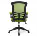 Luna Designer Medium Back Mesh Chair with Folding Arms - Green BCM/L1302/GN