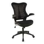 Mercury 2 Executive Medium Back Mesh Chair with AIRFLOW Fabric on the Seat - Black BCM/L1304/BK