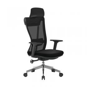 Nautilus Designs Highly Adjustable Eco-Friendly Mesh Chair Certified for 24 Hour Usage - Black BCM/M355/BK