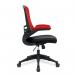 Luna Designer Two Tone High Back Mesh Chair with Folding Arms - RedBlack BCM/T1302/RD