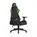This photograph showcases the sleek and modern Nautilus Designs Gaming Chair in Green. The ergonomic chair features 4D multi-dimensional armrests and can tilt up to 155 degrees, providing ultimate comfort during gaming sessions.