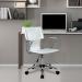 Trento Designer Slimline Armchair with Tubular Chrome Frame - White BCP/B704/WH