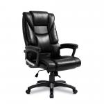 Titan Oversized High Back Leather Effect Executive Chair with Integral Headrest - Black BCP/G344/BK