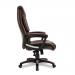 Titan Oversized High Back Leather Effect Executive Chair with Integral Headrest - Brown BCP/G344/BW