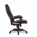 Titan Oversized High Back Leather Effect Executive Chair with Integral Headrest - Brown BCP/G344/BW