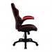 Predator Executive Ergonomic Gaming Style Office Chair with Folding Arms, Integral Headrest and Lumbar Support - BlackRed BCP/H600/BK/RD