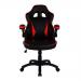 Predator Executive Ergonomic Gaming Style Office Chair with Folding Arms, Integral Headrest and Lumbar Support - Black/Red BCP/H600/BK/RD
