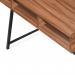 Vienna Compact Two Tier Workstation with Stylish Feature Frame and Upper Storage Shelf - Black Frame - Walnut Finish BDW/I203/BK-WN