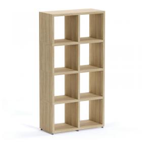 Nautilus Designs Boon - 8x Cube Shelf Storage System - 1470x740x330mm - Oak BOON11-OAK