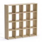 Boon - 16x Cube Shelf Storage System - 1470x1450x330mm - Oak BOON12-OAK