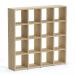 Boon - 16x Cube Shelf Storage System - 1470x1450x330mm - Oak BOON12-OAK