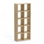 Boon - 10x Cube Shelf Storage System - 1830x740x330mm - Oak BOON15-OAK