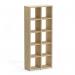 Boon - 10x Cube Shelf Storage System - 1830x740x330mm - Oak BOON15-OAK