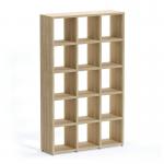 Boon - 15x Cube Shelf Storage System - 1830x1100x330mm - Oak BOON16-OAK