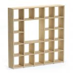 Boon - 21x Cube Shelf Storage System - 1830x1810x330mm - Oak BOON17-OAK