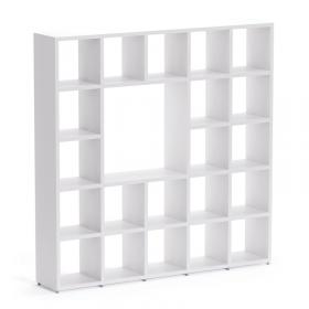 Nautilus Designs Boon - 21x Cube Shelf Storage System - 1830x1810x330mm - White BOON17-WHT