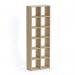 Boon - 12x Cube Shelf Storage System - 2180x740x330mm - Oak BOON21-OAK