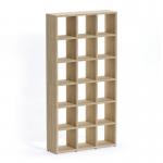 Boon - 18x Cube Shelf Storage System - 2180x1100x330mm - Oak BOON22-OAK