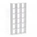 Boon - 18x Cube Shelf Storage System - 2180x1100x330mm - White BOON22-WHT