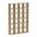 Boon - 24x Cube Shelf Storage System - 2180x1450x330mm - Oak BOON23-OAK