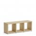 Boon - 3x Cube Shelf Storage System - 400x1100x330mm - Oak BOON3-OAK