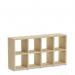 Boon - 8x Cube Shelf Storage System - 760x1450x330mm - Oak BOON5-OAK