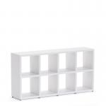 Boon - 8x Cube Shelf Storage System - 760x1450x330mm - White BOON5-WHT