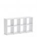 Boon - 8x Cube Shelf Storage System - 760x1450x330mm - White BOON5-WHT