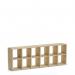 Boon - 12x Cube Shelf Storage System - 760x2160x330mm - Oak BOON6-OAK