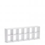 Boon - 12x Cube Shelf Storage System - 760x2160x330mm - White BOON6-WHT