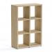 Boon - 6x Cube Shelf Storage System - 1120x740x330mm - Oak BOON7-OAK