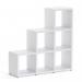 Boon - 6x Cube Stepped Shelf Storage System - 1120x1100x330mm - White BOON9-WHT